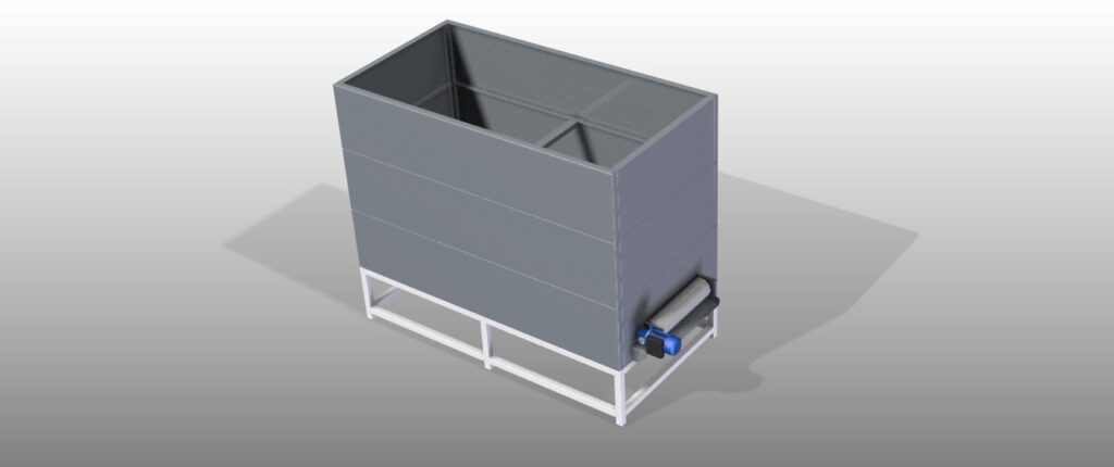 Projekt zbiornika magazynującego piłki